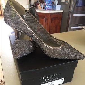 Beautiful grey shimmer heels